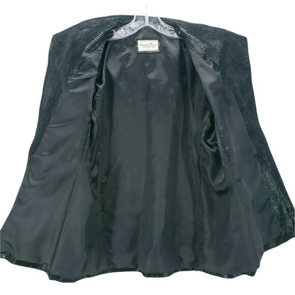 BETTINA RIZZI BUENOS AIRES ROMA Custom Made Black Leather Jacket Medium? - Picture 4 of 5